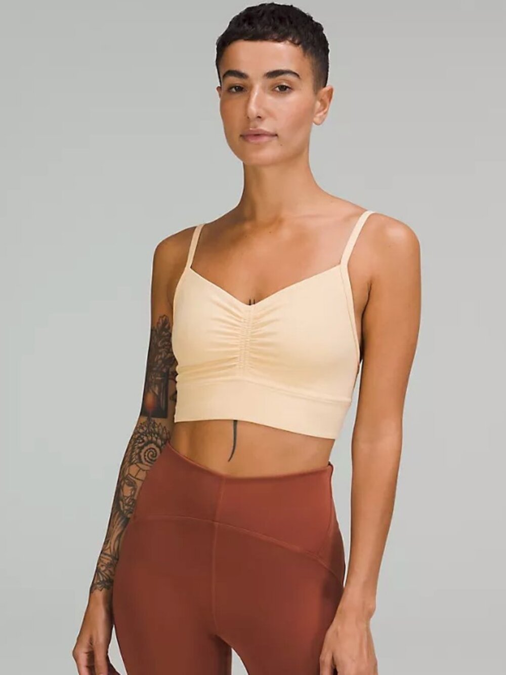 lululemon Align Ruched Bra - Prosecco - Size 8